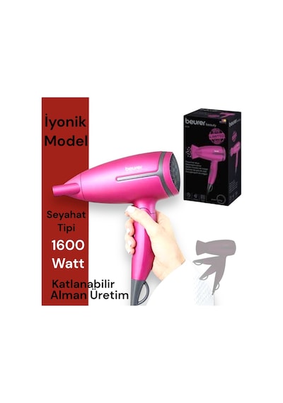 Hc 25 Profesyonel Katlanabilir Fön Makinası - Alman Malı - 1600 Watt