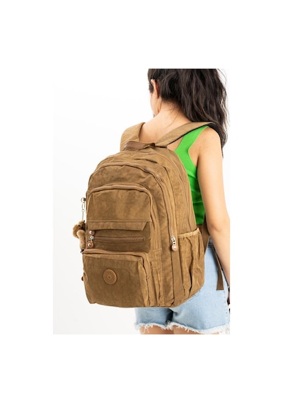 Baginn Unisex Sırt Çantası Hafif Yağmur Geçirmez Klinkır Kumaş Laptop Bölmeli Seyahat Çantası 43 30 Cm 001
