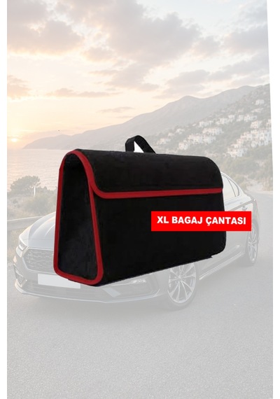 Lada 110 Uyumlu Koltuk Yastığı Bagaj Çantası Siyah Renk Lüks Model