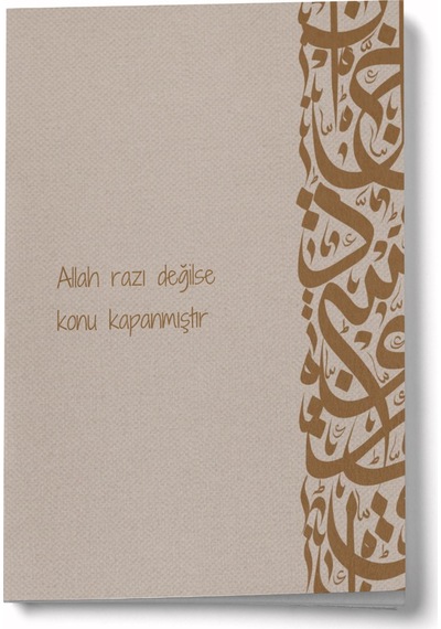 Allah Razı Değilse Konu Kapanmıştır A6 Çizgili Mini Defter Not Defteri Çok Renkli