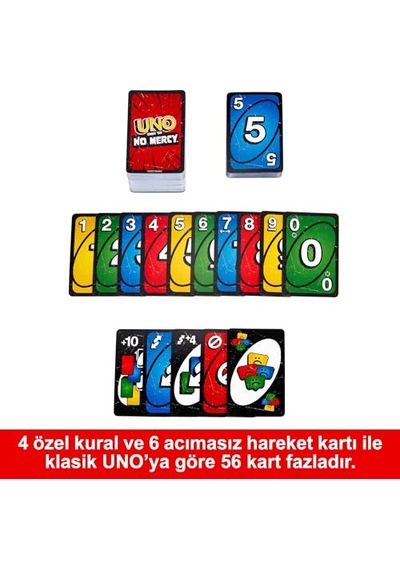 Uno No Mercy Kartlar Çocuklara, Yetişkinlere, Aileyle Bir Araya Gelinen Akşamlara, Partilere Ve Seyahatlere Yönelik
