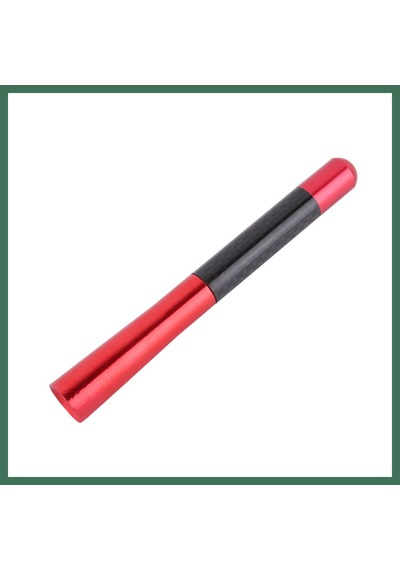 En-cag Alüminyum Karbon Fiber Oto Anten Çubuğu Kırmızı Bss