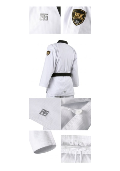 Mooto Mtx Standard Siyah Yaka Taekwondo Elbisesi Dobok Beyaz