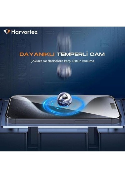 İphone 15/16 Ekran Koruyucu İçin Kolay Takılan , 9h Güçlü Temperli Cam, Yüksek Çözünürlük, Çizilmeye Dayanıklı, Kılıf Dostu, Yok Hissi Verir - Siyah Köşesiz