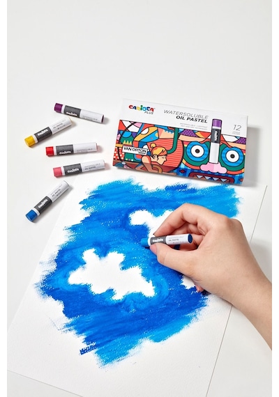 Carioca Plus Watersoluble Yağlı Pastel 12li Suda Çözünür Çok Renkli