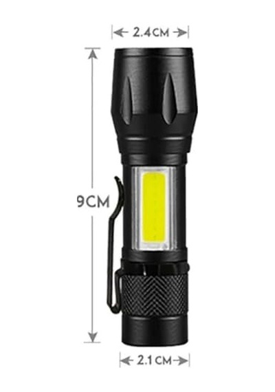 El Feneri Led Usb Şarjlı-metal Ultra Güçlü Parlak Zoom Mini Boy El Feneri Enerji Sınıfı A++ Ortam Lambası Depre