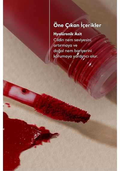 Viı Velvet Fit Lip Tint, Melted Cherry, 4,7g - Mat Ve Kremsi Dudak Tinti Çok Renkli
