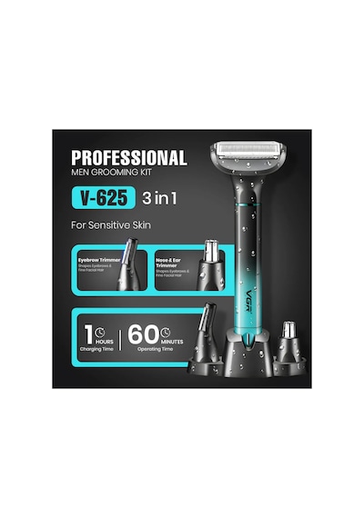 V-888c Clipper V-290 Trimmer V-625 Bakım Kiti - 3'lü Berber Seti