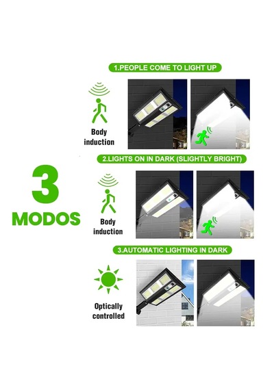 Hareket Sensörlü Ip65 Güneş Enerjili Led Spot Kumandalı 5332