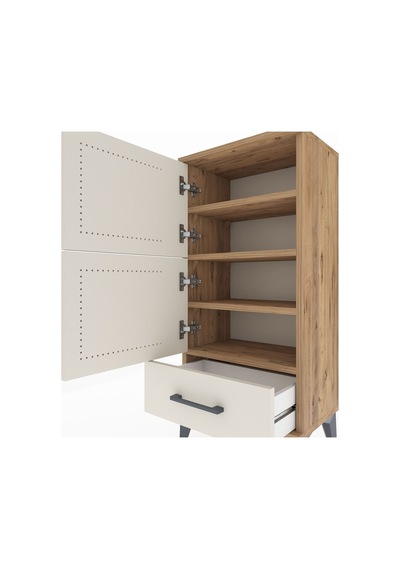Arges Komodin 4 Raflı Tek Çekmeceli 2 Kapaklı 44x30x96 Çam-ay... Çam Arges Komodin 4 Raflı Tek Çekmeceli 2 Kapaklı 44x30x96 Çam-ay... Çam