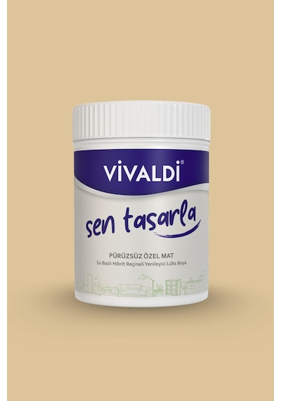 Vivaldi Tüm Yüzeyler İçin Su Bazlı Akrilik Yenileme Boyası 1 L