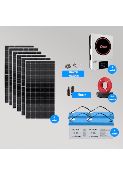 Cks Enerjı 6.2 Kw Hazır Solar Paket Kolay Kurulumm Orta Paket