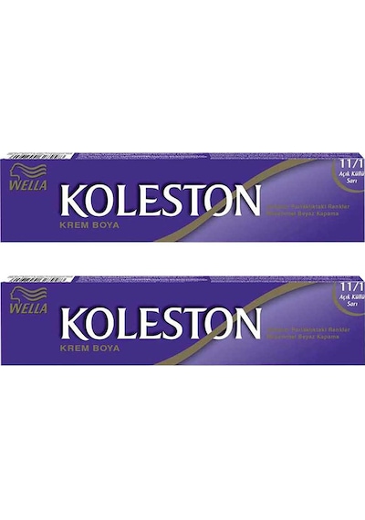 Wella Koleston Single Saç Boyası 11.1 Açık Küllü Sarı 2'li