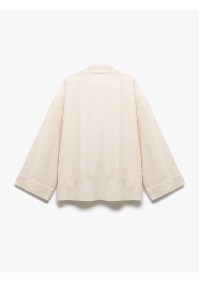 Koton Pamuk-viskon Karışımlı Nakış Detaylı Brodeli 3/4 Geniş Kol Uzun Kimono Ekru 5sak50032pw Ekru Koton Pamuk-viskon Karışımlı Nakış Detaylı Brodeli 3/4 Geniş Kol Uzun Kimono Ekru 5sak50032pw Ekru