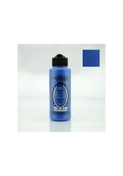 218 Gece Mavisi 120ml Metalik Boya Mavi Mavi