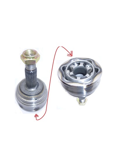 25 6q0498099cx - Aks Kafası Dış Kit 20mm Mekanik Direksiyon Ame-