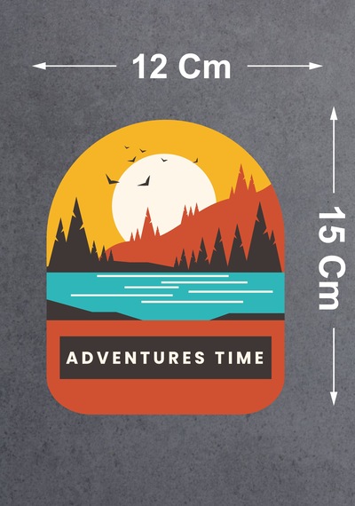 Kamp Ve Macera Sticker - 4x4 Off Road Adventure Sticker - Araba Oto Motosiklet Karavan Camsticker - 00115 15x12 Cm