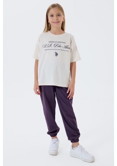 U.s. Polo Assn. Kız Çocuk Beyaz Pijama Takım Us2502-c-v2 Beyaz