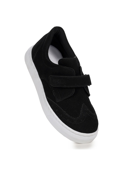Kiko Kids Richie Cırtlı Günlük Erkek Çocuk Casual Ayakkabı Siyah Siyah