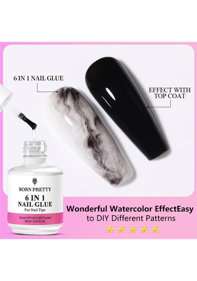 Born Pretty 6 İn 1 Nail Glue - Jel 55391