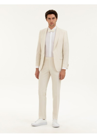 Cacharel Ekru Slim Fit Smokin Bej