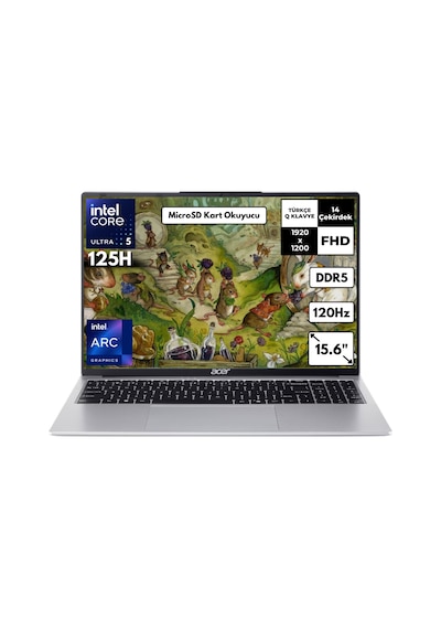 Acer Aspire Lite AL16-71P-52B1 NX.DCLEY.001HMF101 Ultra 5 125H 48 GB 1 TB SSD 15.6" W10H Dizüstü Bilgisayar