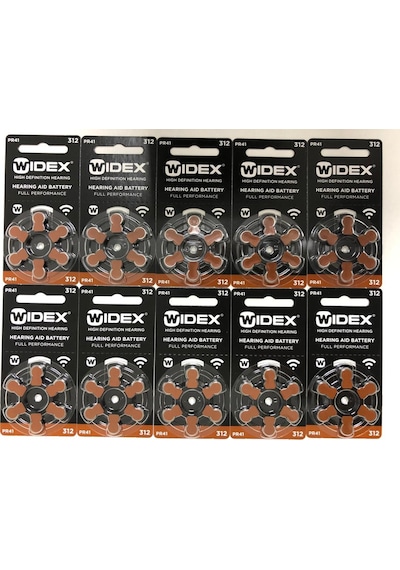 WİDEX İŞİTME CİHAZI 312 NUMARA PİL 10 PAKET