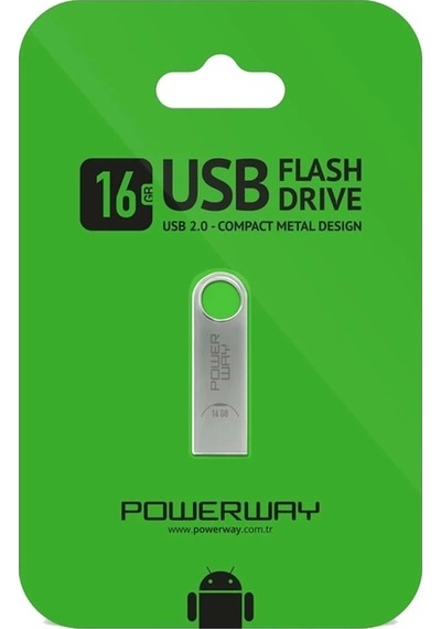 Powerway 16gb Usb Bellek - Metal 16 Gb Flash Bellek