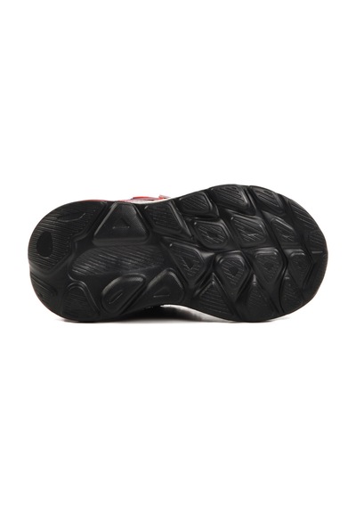 Siyah Kırmızı Cırtlı Unisex Çocuk Spor Ayakkabı 1943 P Siyah-Kırmızı-Sarı