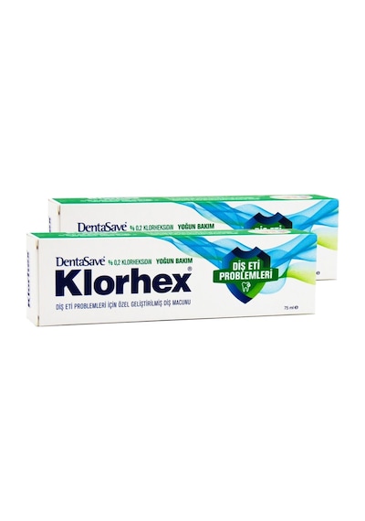 Dentasave Klorhex Yoğun Diş Eti Bakımı Diş Macunu 2 x 75 ML