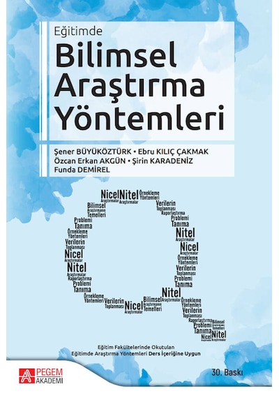 Bilimsel Araştırma Yöntemleri - Şener Büyüköztürk - Pegem Akademi Yayıncılık