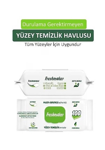 Bnl Ticaret Freshmakel Kolay Temizlik İçin Islak Mendil 100'lü beyaz