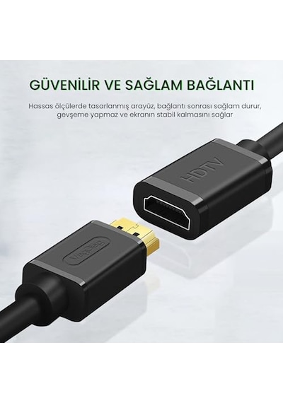 60hz Dişi Erkek Hdmı 2.0 Uzatma Kablosu 2 Metre Genel