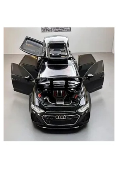 Die-cast Araba Metal Kapıları Açılabilir 21 Cm Model Araba Siyah
