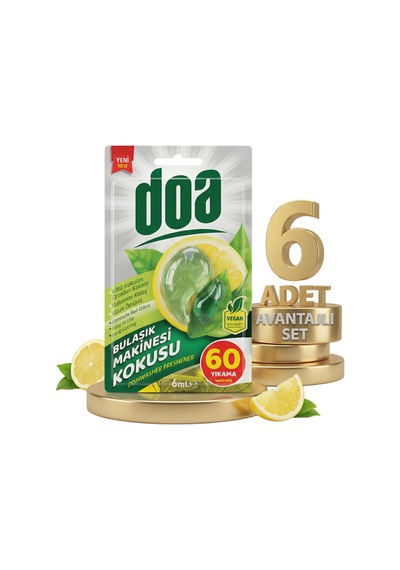 Doa Bulaşık Makinesi Kokusu 60 Yıkama 6x6 Ml