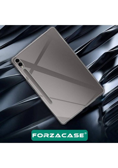 Forzacase Samsung Galaxy Tab S7 Fe T737 12.4 İle Uyumlu Silikon Kılıf Buzlu Şeffaf - Fc013 Şeffaf