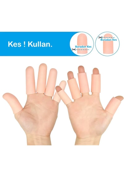 Silikon Jel El Ve Ayak Parmak Koruyucu Balerin Nasır Tırnak Koruma