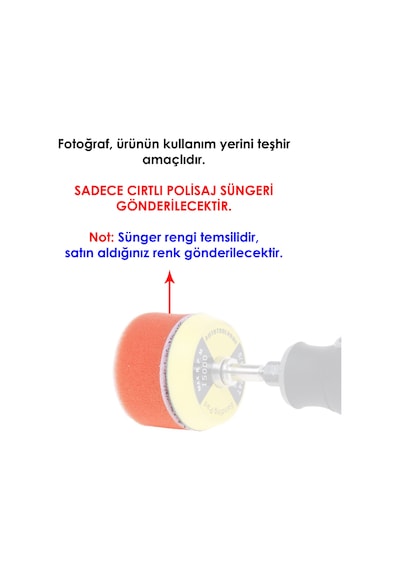 Dremel için Cırtlı Polisaj Süngeri çap 50mm -nihai İşlem Öncesi