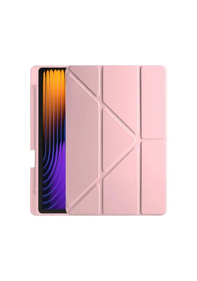 Newface - 408 - Xiaomi Pad 7 Pro Kılıf Kalemlikli Mars Tablet Kılıfı - - Csmo-tex - Rose Gold