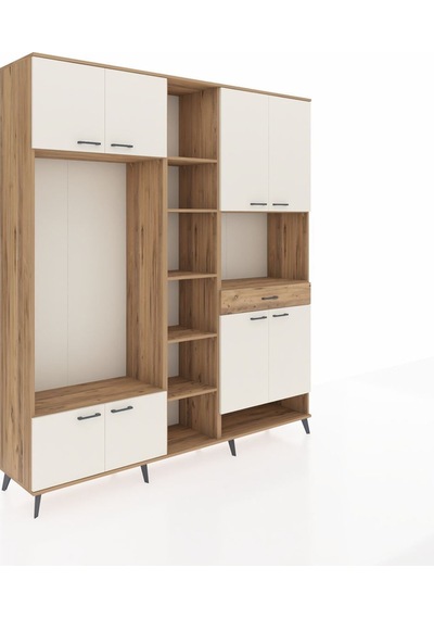Hyperion Dolap 12 Raflı Tek Çekmeceli 8 Kapaklı 220x44x243 Çam-aytaşı/çam Çok Renkli Hyperion Dolap 12 Raflı Tek Çekmeceli 8 Kapaklı 220x44x243 Çam-aytaşı/çam Çok Renkli