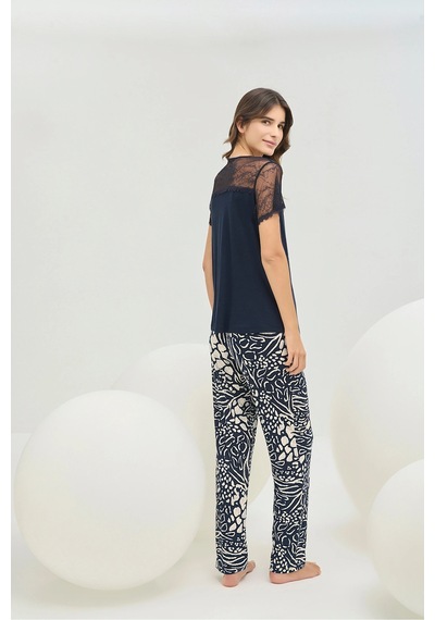 Sevim 16713 Kadın Pijama Takım Lacivert