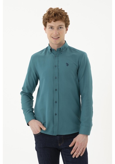 U.s. Polo Assn. Erkek Mint Gömlek Basic 50288629-vr090 Yeşil U.s. Polo Assn. Erkek Mint Gömlek Basic 50288629-vr090 Yeşil