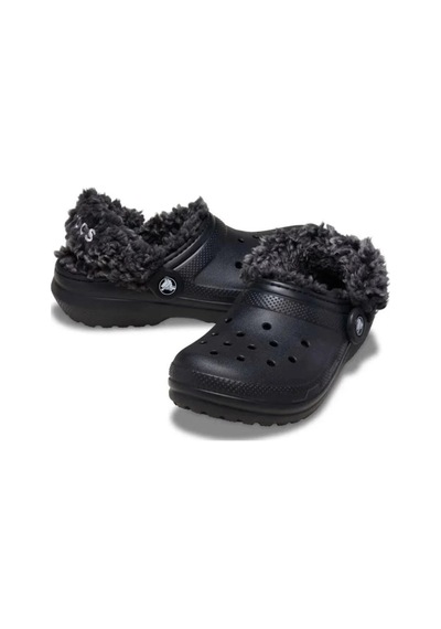 Crocs Classic Fleece Lined Clog K Siyah Çocuk Terlik-24148