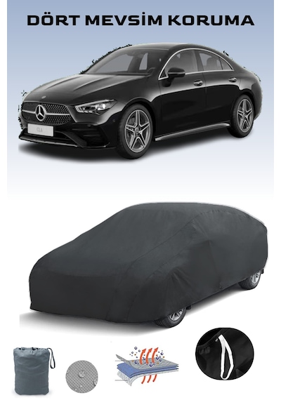 Siyah, Mercedes Cla Coupe C118 2019 - 2021, Araba Brandası, Oto Örtüsü, Araba Çadırı Siyah