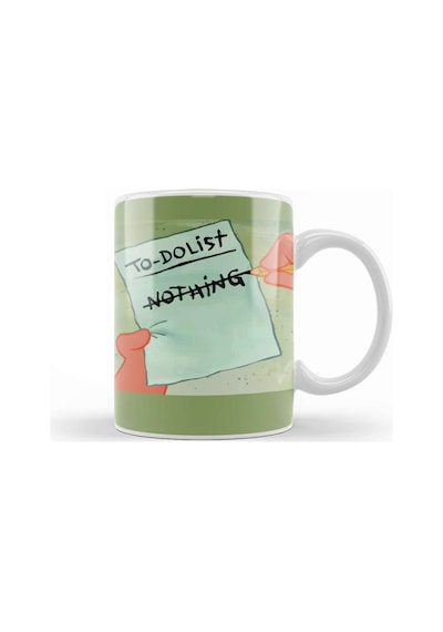 Patrick Sünger Bob To Do List Kupa Bardak Porselen Karışık