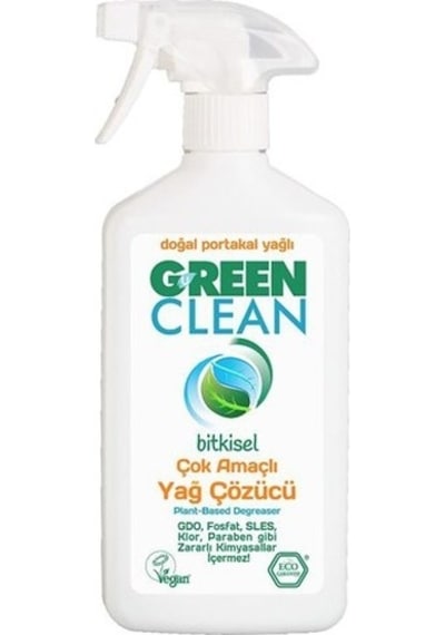 U Green Clean Bitkisel Çok Amaçlı Yağ Çözücü Portakal Yağlı 2 x 500 ML