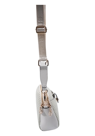 Silver Polo Sp1144 Kadın Çapraz Çanta Kaz Ayağı Ekose Yeşil-kemik