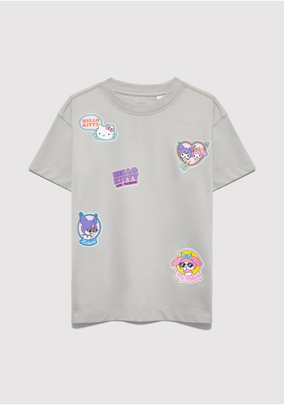 Mavi - Hello Kitty Baskılı Gri Tişört 7610423-70075 Gri