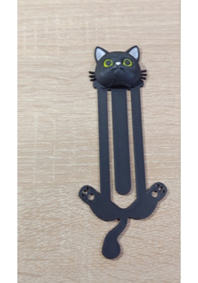 Kedi Figürlü 3 Boyutlu Kitap Ayracı