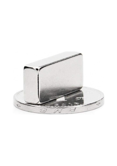20x10x5 Mm Neodyum Mıknatıs, Çok Güçlü Dikdörtgen Neodymium Magnet - 4 Adet Set